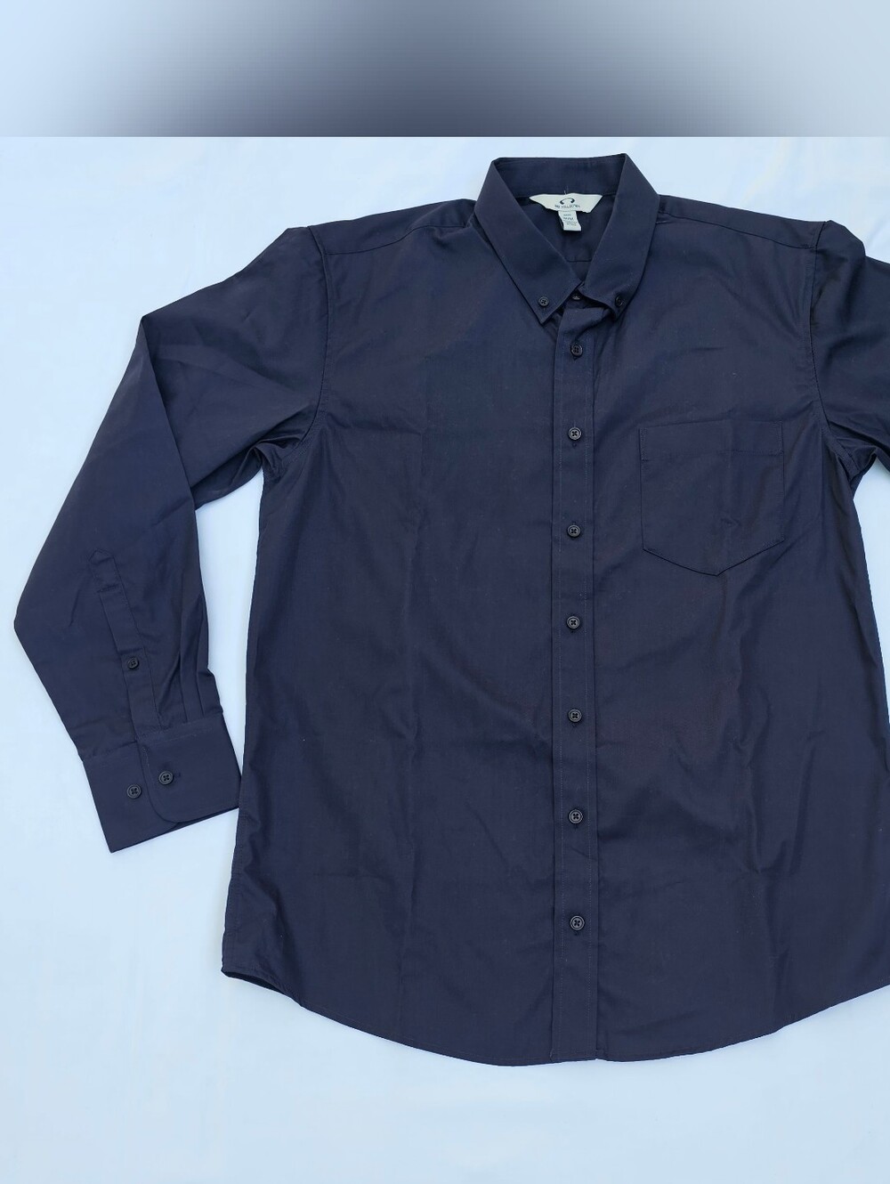 Classic Men's Dark Navy Button-Down Shirt - Biz Collection